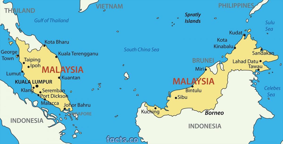 kaart, malaisia