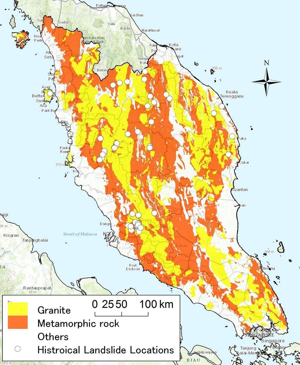 geoloogilise kaardi malaisia