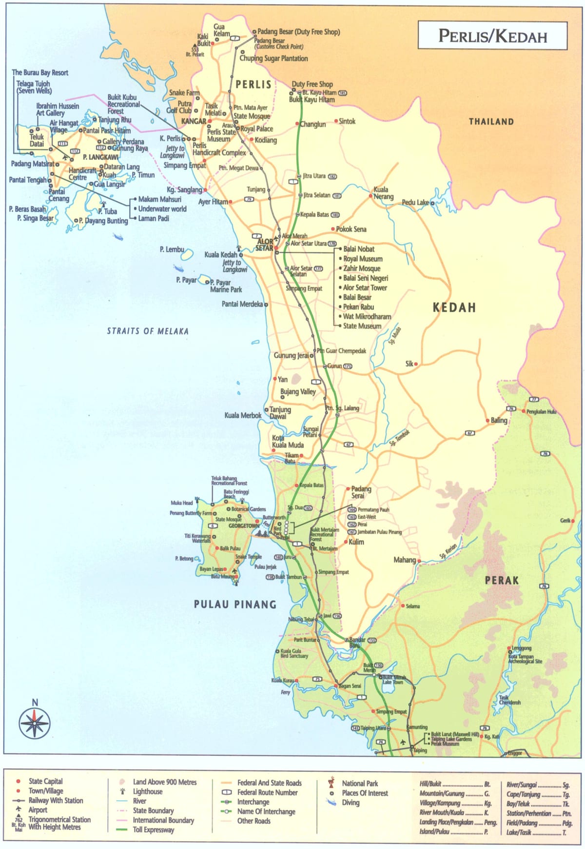 kedah malaisia kaart