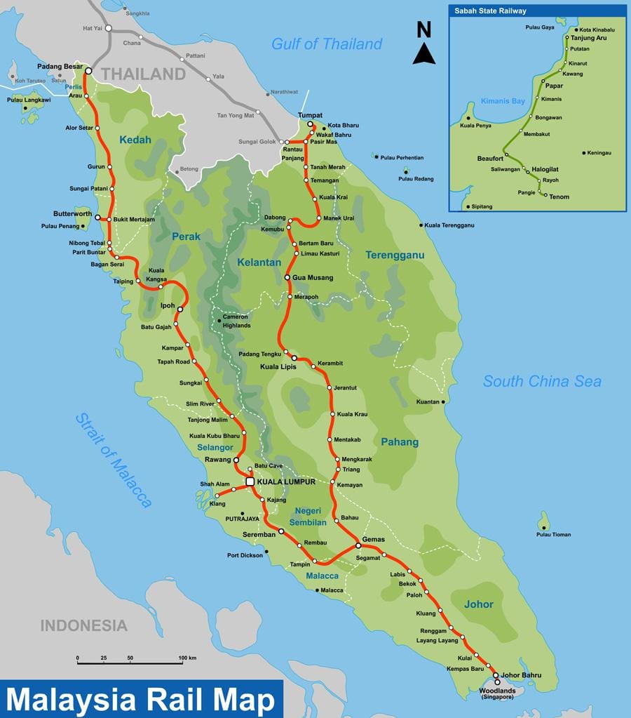 ktm raudteejaam kaart malaisia