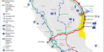 Kaart east coast malaysia