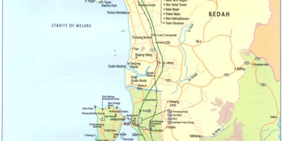 Kedah malaisia kaart