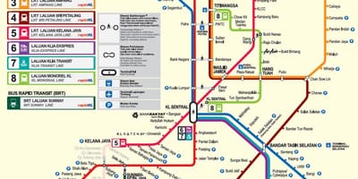 Malaisia mrt kaart 2016
