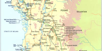Kaart perak riigi malaisia