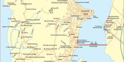 Kaart pulau pinang malaisia